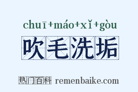 吹毛洗垢是什么意思的图片